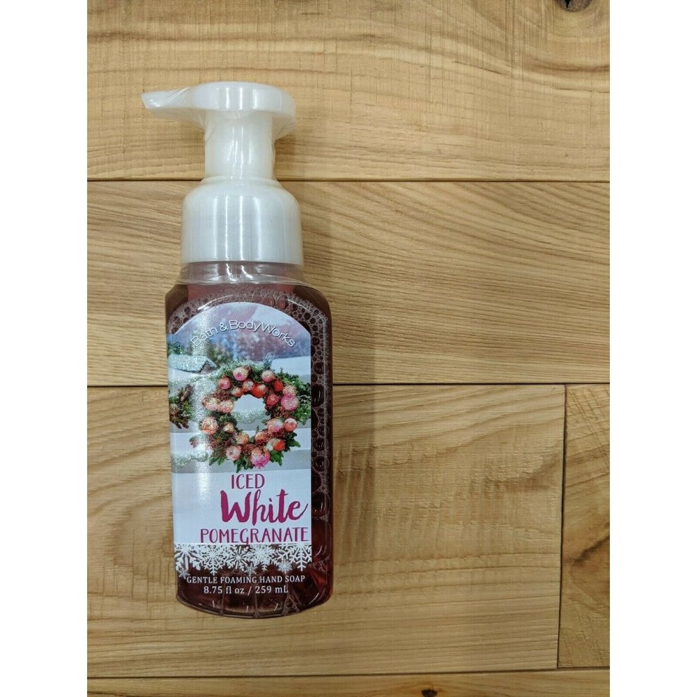 Bath & Body Works Iced White Pomegranate Gentle Foaming Hand Soap 8.75 oz.